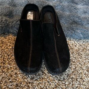 Born Men's Dark Suede Slip-On Loafers